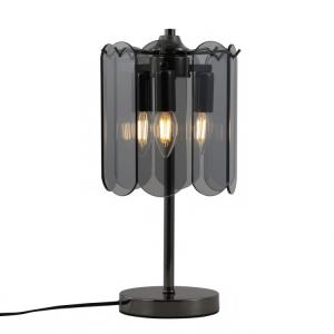 Smoky Glasses 3-lights Table Lamp For Bedside